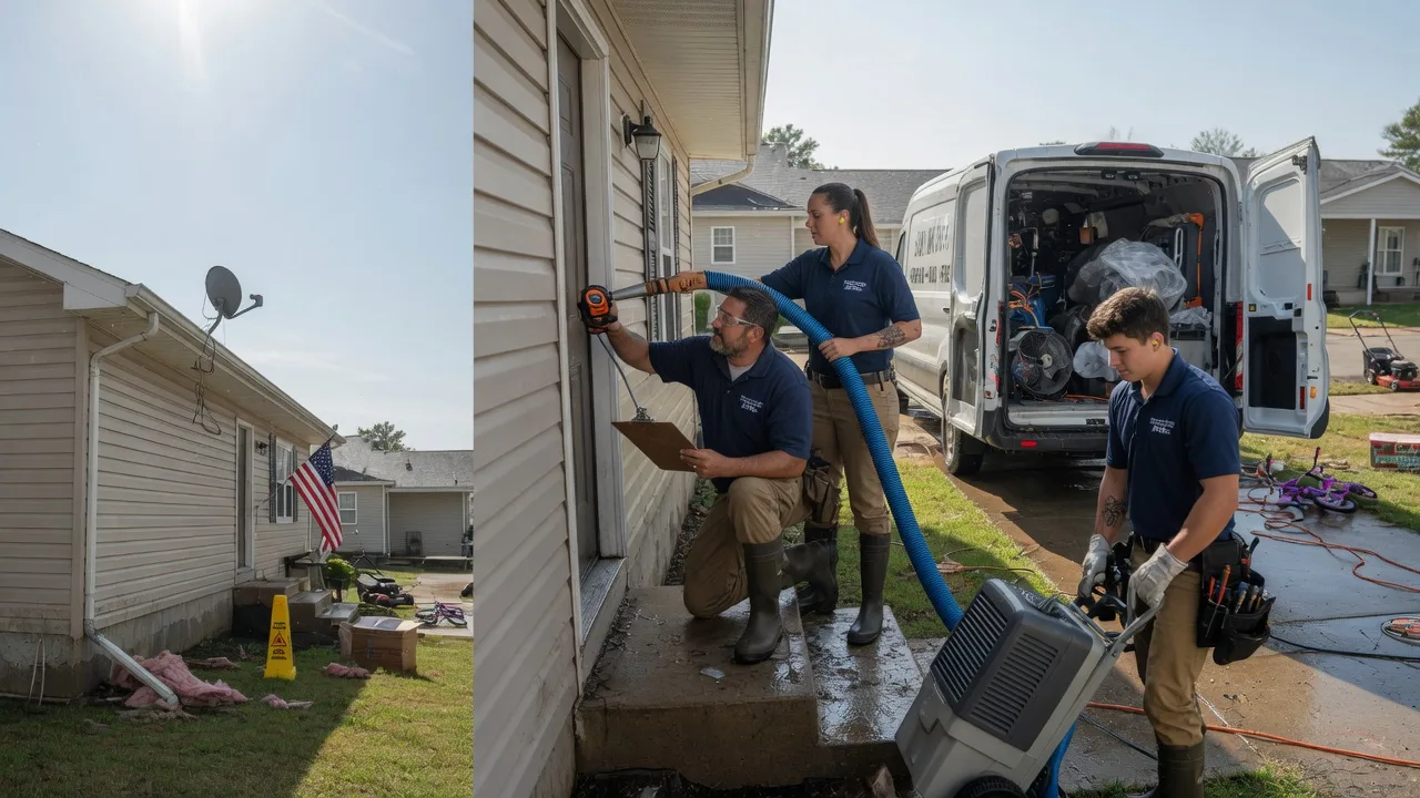 Ceiling Water Damage Restoration in Tonganoxie, KS near me